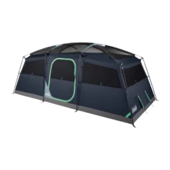 Coleman Sunlodge™ 10-Person Camping Tent, Blue Nights -Campout Gear Shop 10P20CABIN20CONVENTIONAL Blue20Nights 2 Front Angle Fly20Off Windows20Up 1