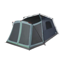 Coleman Skylodge™ 10-Person Instant Camping Tent With Screen Room, Blue Nights -Campout Gear Shop 10P20CABIN20INSTANT20EXTERNAL20SCREEN20ROOM Blue20Nights 1 Front Angle Right Fly20Off Windows20Up