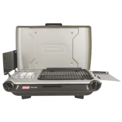 Coleman Deluxe Tabletop Propane 2-in-1 Grill/Stove, 2-Burner