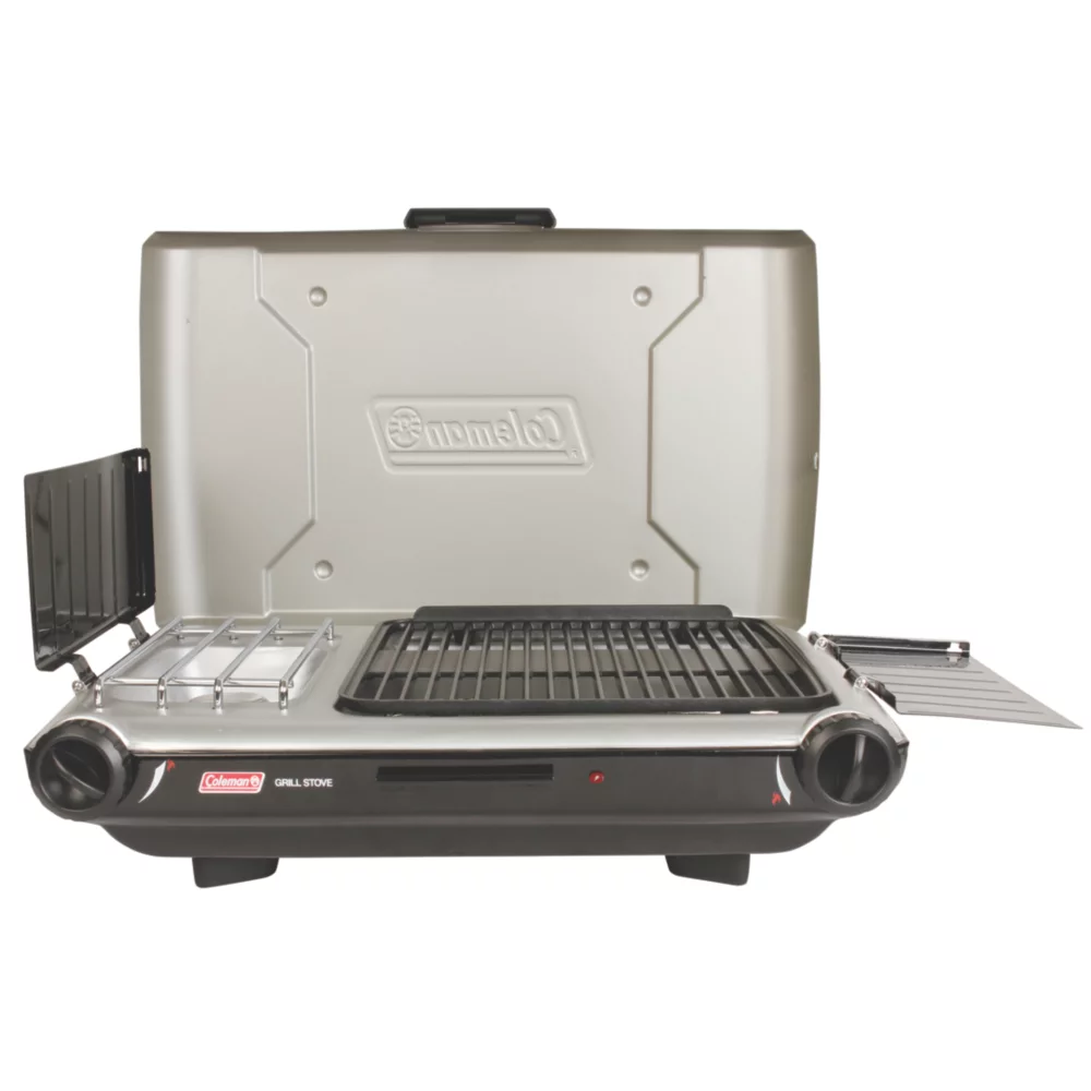 Coleman Deluxe Tabletop Propane 2-in-1 Grill/Stove, 2-Burner 3 Coleman Deluxe Tabletop Propane 2-in-1 Grill/Stove, 2-Burner