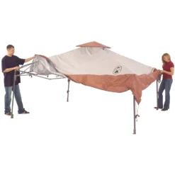 Coleman 13 X 13 Canopy Sun Shelter, Khaki -Campout Gear Shop 2000023972 Step2