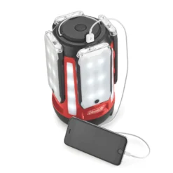 Coleman Quad® Pro 800L LED Lantern -Campout Gear Shop 2000030727 coleman lantern quad pro multi panel c004 red front of pack detail