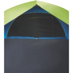 Coleman 4-Person Dark Room Sundome Tent 17 Coleman 4-Person Dark Room Sundome Tent -Campout Gear Shop 2000032253 coleman dark room tent 4p interior side window unzipped green turquoise detail 1