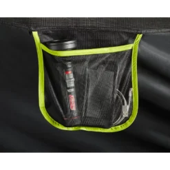 Coleman 6-Person Dark Room Sundome Tent -Campout Gear Shop 2000032254 coleman dark room tent 6p interior pocket with props green turquoise detail 15B15D