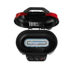 Coleman RoadTrip® 225 Portable Tabletop Propane Grill 13 Coleman RoadTrip® 225 Portable Tabletop Propane Grill -Campout Gear Shop 2000033047 225 Table Top Coleman Red Detail Grill Open Burner System Flames20copy