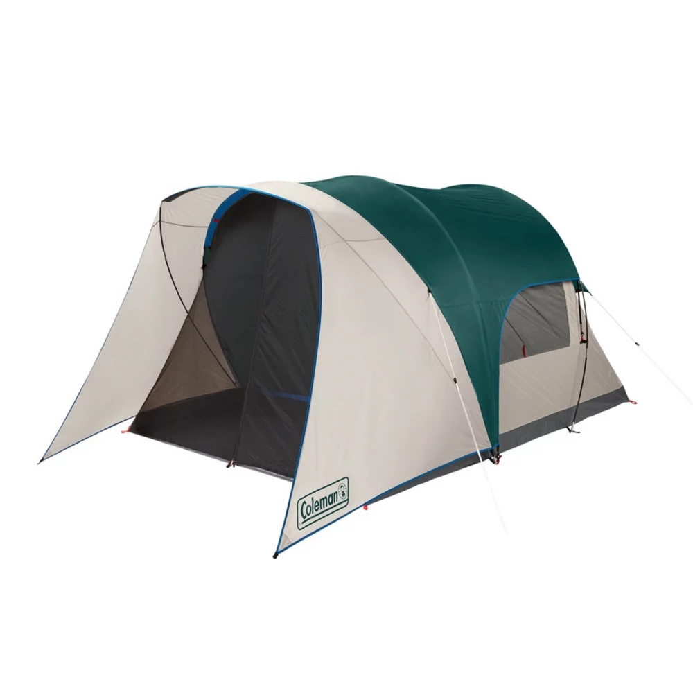 Coleman 4-Person Cabin Tent With Screened Porch, Evergreen 3 Coleman 4-Person Cabin Tent With Screened Porch, Evergreen