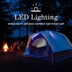 Coleman Skydome™ 4-Person Camping Tent With LED Lighting -Campout Gear Shop 2155787 ATF2