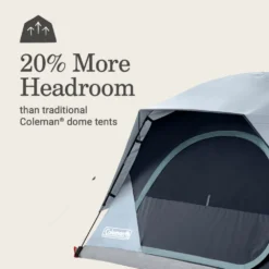 Coleman Skydome™ 4-Person Camping Tent With LED Lighting -Campout Gear Shop 2155787 ATF4