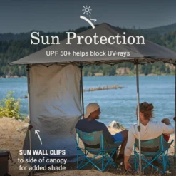 Coleman OASIS™ Lite 7 X 7 Canopy With Sun Wall 11 Coleman OASIS™ Lite 7 X 7 Canopy With Sun Wall -Campout Gear Shop 2156416 OasisLite7x7CanopySunWallBlack ATF4
