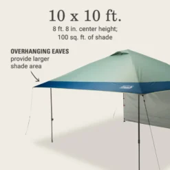 Coleman OASIS™ 10 X 10 Canopy With Sun Wall -Campout Gear Shop 2156418 OasisLite10x10CanopySunWallMoss ATF6