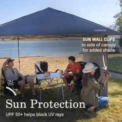 Coleman OASIS™ Lite 10 X 10 Canopy With Sun Wall -Campout Gear Shop 2156421 OasisLite10x10CanopySunWallBlack ATF4