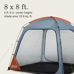 Coleman Skyshade™ 8 X 8 Screen Dome Canopy -Campout Gear Shop 2156422 ShelterSkyshadeScreendome8x8 Fog ATF6
