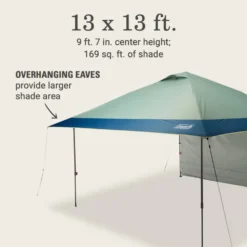 Coleman OASIS™ 13 X 13 Canopy With Sun Wall -Campout Gear Shop 2156428 OasisLite13x13CanopySunWallMoss ATF6