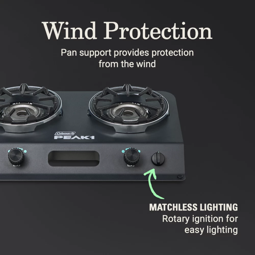 Coleman PEAK1™ 2-Burner Camping Stove 5 Coleman PEAK1™ 2-Burner Camping Stove - Image 3