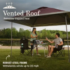 Coleman OASIS™ 10 X 10 Canopy -Campout Gear Shop 2157495 Oasis10x10CanopyBlackberry ATF4
