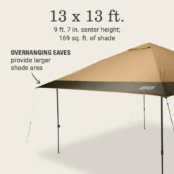 Coleman OASIS™ 13 X 13 Canopy -Campout Gear Shop 2157498 Oasis13x13CanopyLightOak ATF6