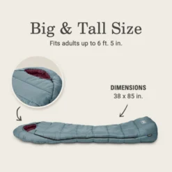 Coleman Tidelands™ 50° Big & Tall Mummy Sleeping Bag 13 Coleman Tidelands™ 50° Big & Tall Mummy Sleeping Bag -Campout Gear Shop 2158021 ATF5