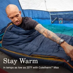 Coleman Big Bay™ 20° Big & Tall Contour Sleeping Bag -Campout Gear Shop 2158165 ATF3