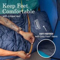 Coleman Big Bay™ 20° Big & Tall Contour Sleeping Bag -Campout Gear Shop 2158165 ATF6