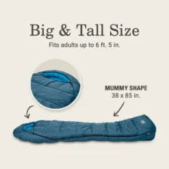 Coleman Tidelands™ 30° Big & Tall Mummy Sleeping Bag 13 Coleman Tidelands™ 30° Big & Tall Mummy Sleeping Bag -Campout Gear Shop 2158169 ATF5