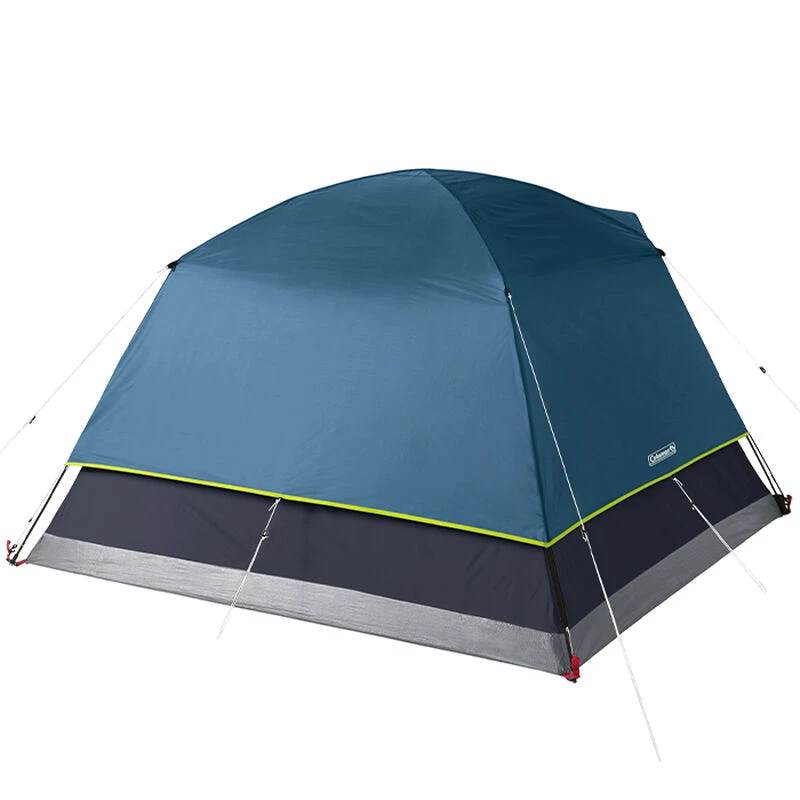 Coleman Dark Room Skydome 4-Person Camping Tent, Blue 5 Coleman Dark Room Skydome 4-Person Camping Tent, Blue - Image 3