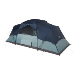 Coleman Skydome™ 8-Person Camping Tent XL, Blue Nights 17 Coleman Skydome™ 8-Person Camping Tent XL, Blue Nights -Campout Gear Shop 8P20MODIFIED20DOME Blue20Nights 4 Back Angle Fly20On Back20Window20open 064
