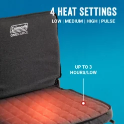Coleman OneSource™ Heated Stadium Seat & Rechargeable Battery -Campout Gear Shop Coleman 2000037150 OneSource HeatedStadiumSeat ATF3 1