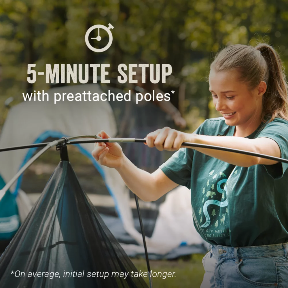 Coleman Skydome™ 6-Person Camping Tent With Screen Room, Rock Grey 4 Coleman Skydome™ 6-Person Camping Tent With Screen Room, Rock Grey - Image 2