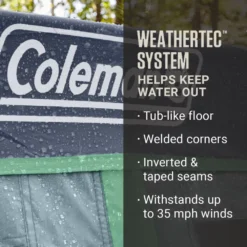 Coleman Skylodge™ 10-Person Instant Camping Tent With Screen Room, Blue Nights -Campout Gear Shop Coleman 2000037545 Skylodge Instant ScreenRoom 10P ATF4