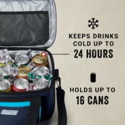 Coleman XPAND™ 16-Can Soft Cooler 13 Coleman XPAND™ 16-Can Soft Cooler -Campout Gear Shop Coleman 2000037611 XPAND SoftCooler 16Can BlueNights ATF5