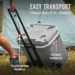 Coleman 316 Series™ 65-Quart Wheeled Cooler 11 Coleman 316 Series™ 65-Quart Wheeled Cooler -Campout Gear Shop Coleman 316 Series 65QT Rock ATF3