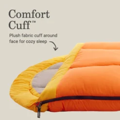 Coleman Arch Bay™ 15°F Big & Tall Sleeping Bag -Campout Gear Shop Coleman ArchBay SleepingBags 15F Daffodil BT ATF5