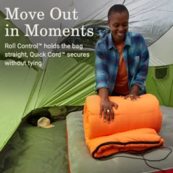 Coleman Arch Bay™ 15°F Big & Tall Sleeping Bag -Campout Gear Shop Coleman ArchBay SleepingBags 15F Daffodil BT ATF6