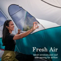 Coleman Blue Springs II™ 8-Person Camping Tent -Campout Gear Shop Coleman BlueSpringsTents 8P StormGray ATF6