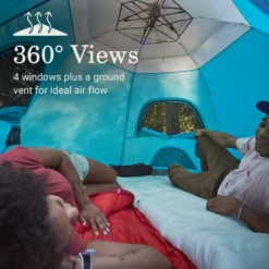 Coleman® Camp Burst™ 4-Person Camping Tent -Campout Gear Shop Coleman CampBurstTents 4P ScubaBlue ATF4