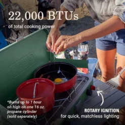 Coleman Cascade™ 222 2-Burner Camping Stove -Campout Gear Shop Coleman Cascade 222 2BurnerCampingStove ATF6