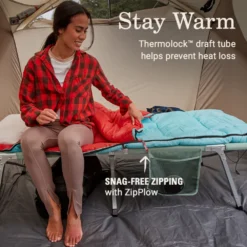 Coleman Flatlands™ 50°F Sleeping Bag -Campout Gear Shop Coleman Flatlands SleepingBags 50F BlueHydrangea ATF3