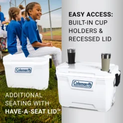 Coleman 316 Series™ 52-Quart Marine Hard Cooler -Campout Gear Shop Coleman MtLoganATF 52 QT Marine 05 1