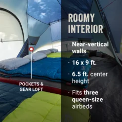 Coleman Skydome™ 10-Person Camping Tent XL, Blue Nights -Campout Gear Shop Coleman Skydome XL 10P BlueNights ATF3