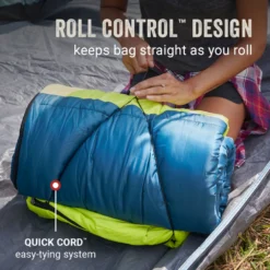 Coleman Kompact™ 40°F Big & Tall Contour Sleeping Bag -Campout Gear Shop Coleman SleepingBagContour40D Space ATF6