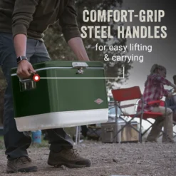 Coleman Vintage 54-Quart Steel Belted® Cooler 11 Coleman Vintage 54-Quart Steel Belted® Cooler -Campout Gear Shop Coleman SteelBelted VintageGreen ATF3