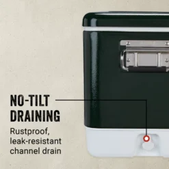 Coleman Vintage 54-Quart Steel Belted® Cooler 12 Coleman Vintage 54-Quart Steel Belted® Cooler -Campout Gear Shop Coleman SteelBelted VintageGreen ATF4