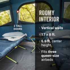 Coleman Sunlodge™ 10-Person Camping Tent, Blue Nights -Campout Gear Shop Coleman Sunlodge 2000037536 10P BlueNights ATF3 2