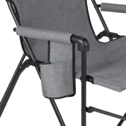 Coleman Forester Series Sling Chair -Campout Gear Shop HKDSlingChair CationicGrey Cupholder20Feature 2000035921