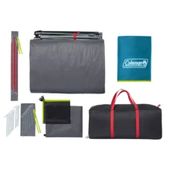 Coleman Skydome™ XL 10-Person Camping Tent With Dark Room™ Technology -Campout Gear Shop Skydome20XL20Darkroom 10P Overhead Contents v2